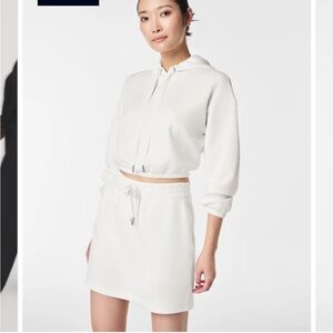 Women’s Spanx Airessential Cinched Hoodie, powder, medium